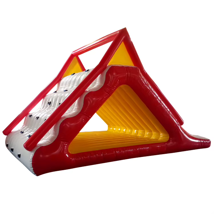 Toboggan flottant gonflable personnalisé de piscine d'îlot d'équipement de parc aquatique