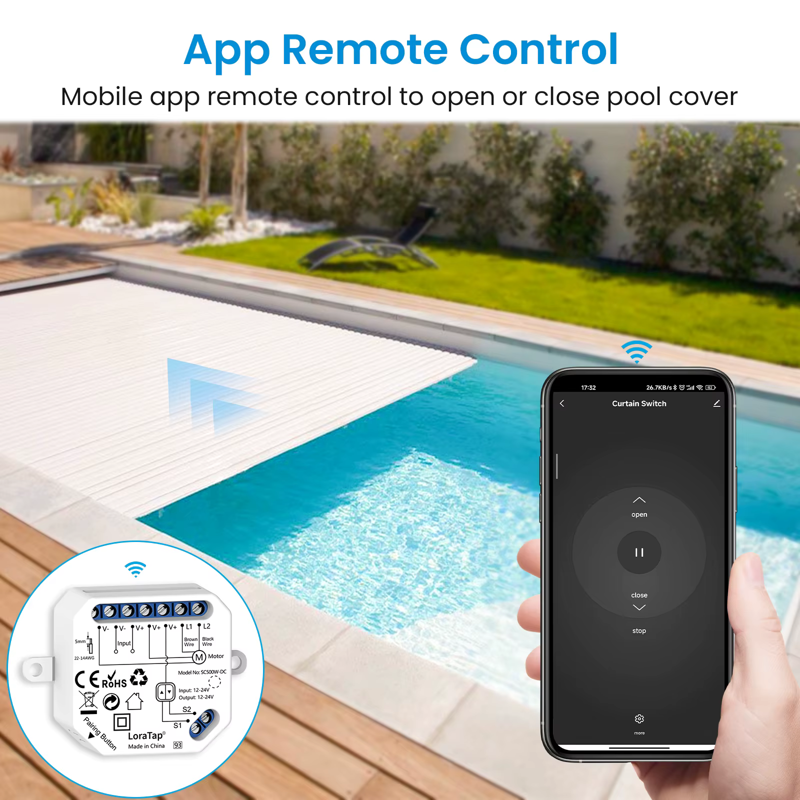 Tuya Smart Life – couvercle de piscine WiFi