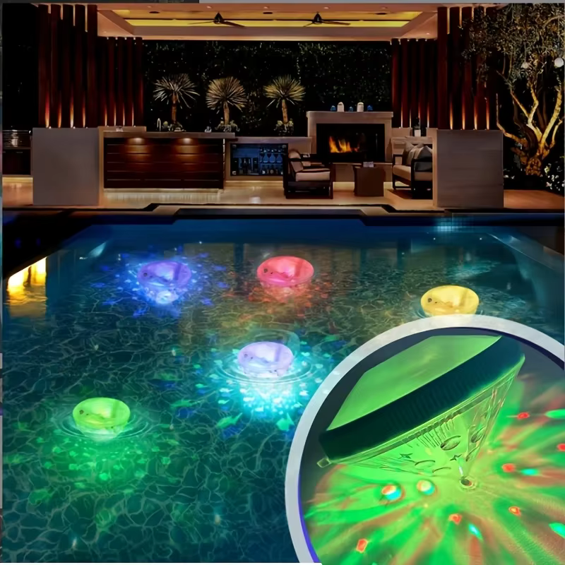 Lumières de piscine flottantes