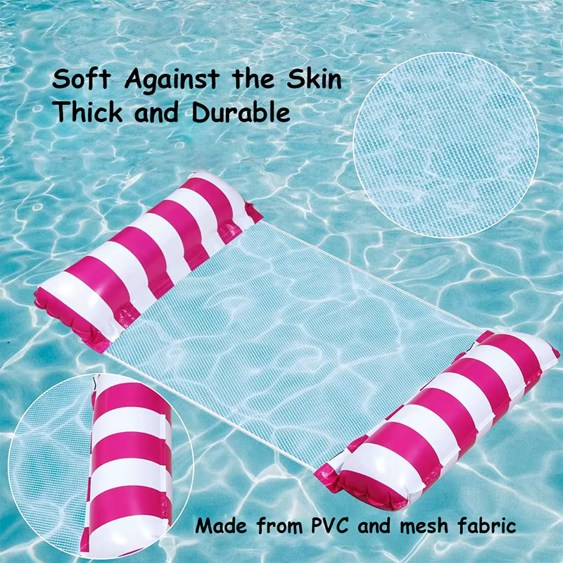 Nouveau matelas gonflable flottant pliable pour piscine