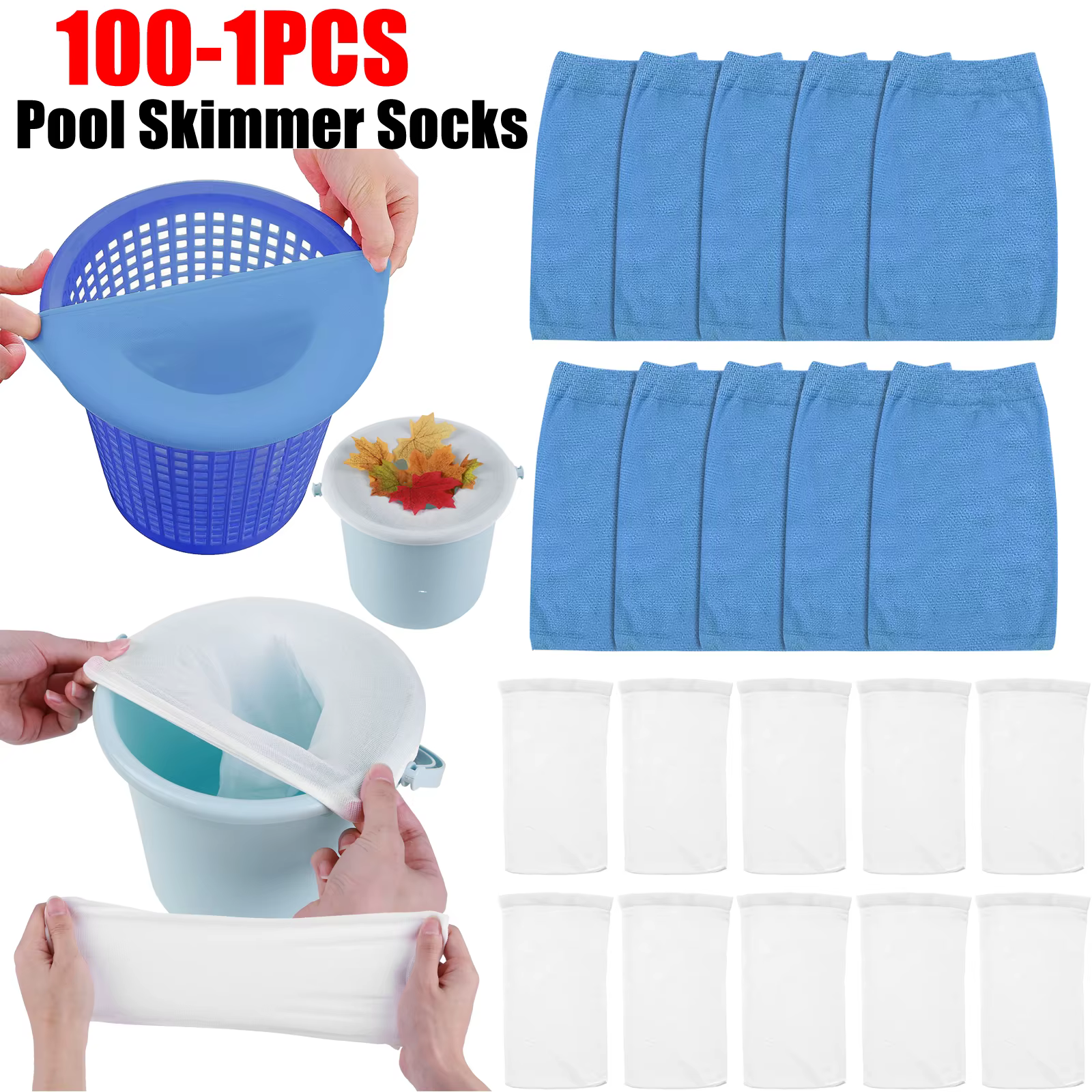 Chaussettes de skimmer pour piscine