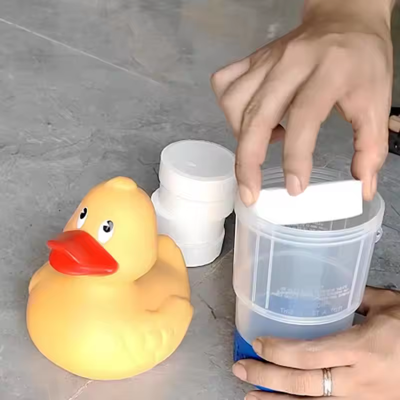 Clorateur de canard, débit réglable