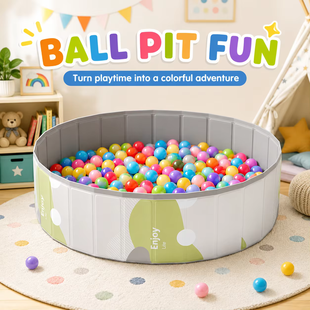 1PC Baignoire pliable, Piscine portable