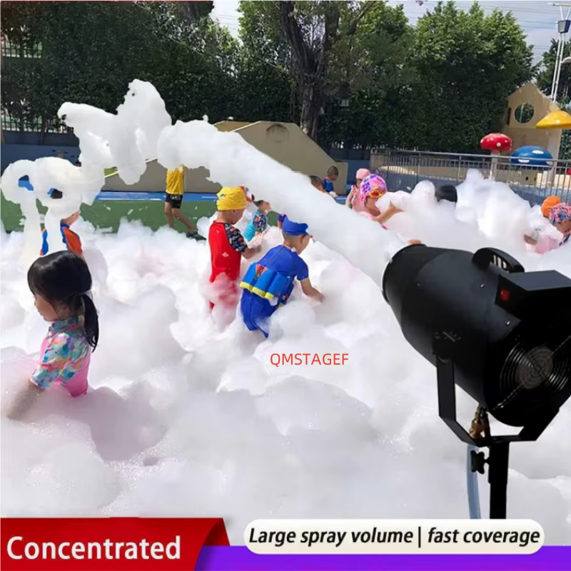Avec tréteau pompe à eau 1100w canon bulle mousse Jet Machine piscine fête maternelle enfant Shcool