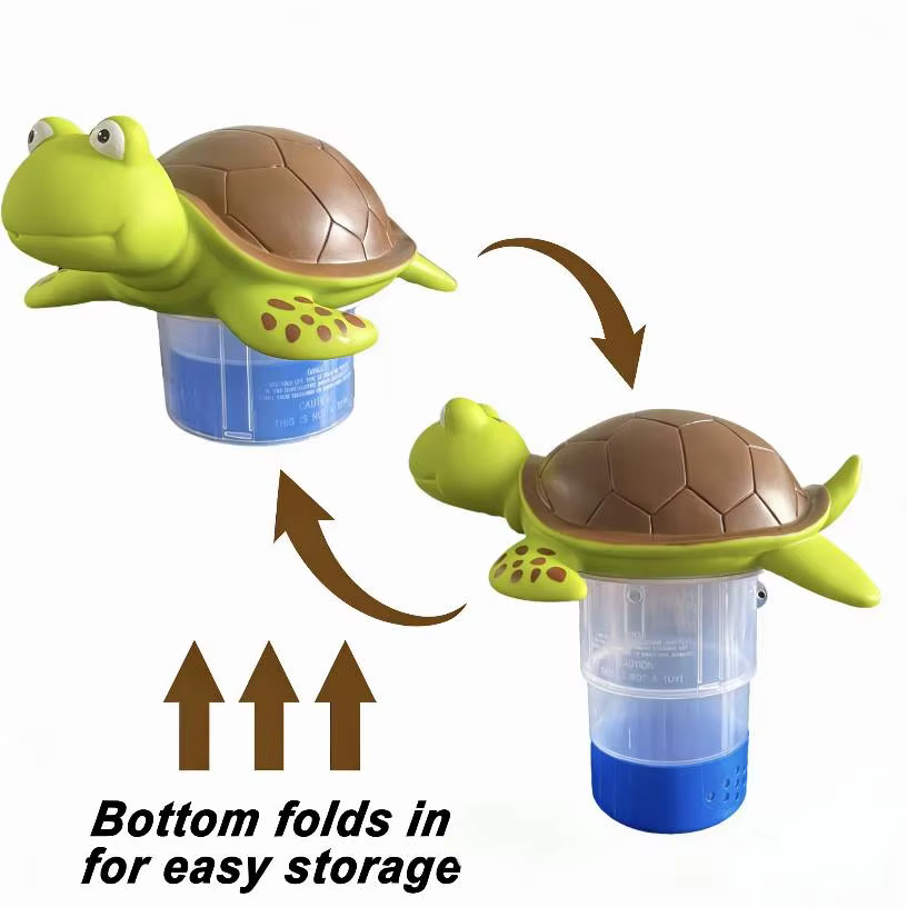 Distributeur de chlore tortue de dessin animé