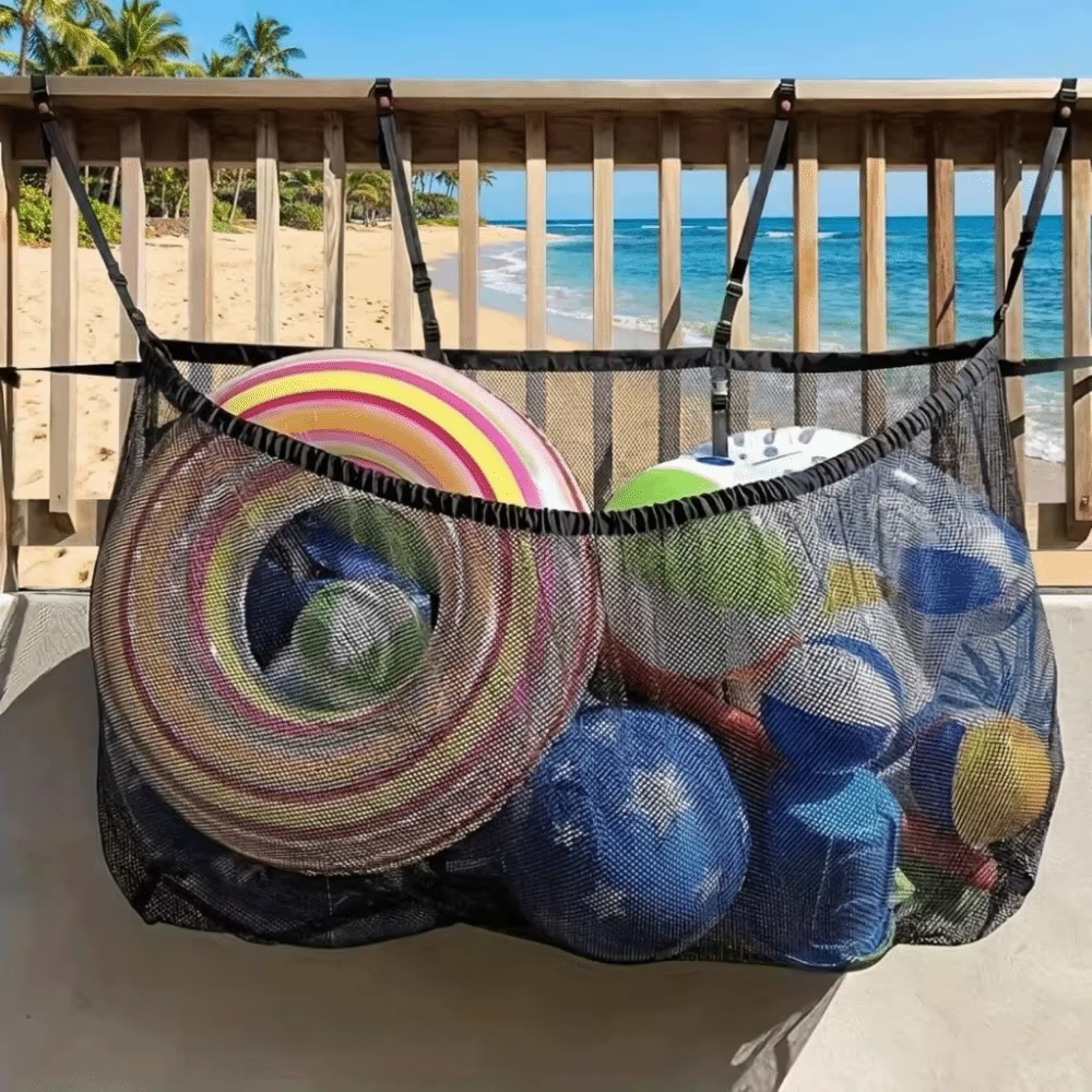 Sac de rangement suspendu pour piscine grande capacité
