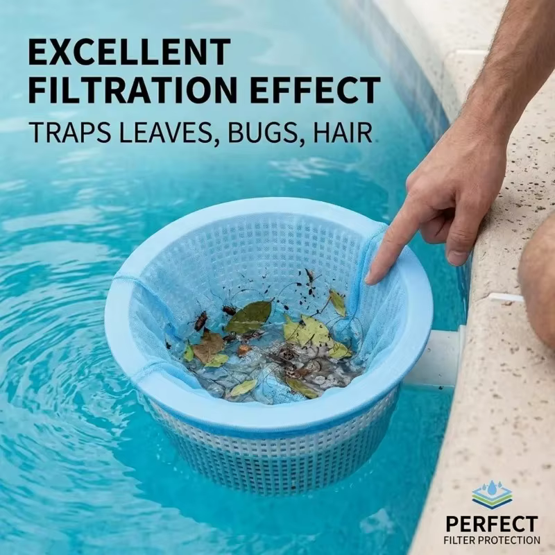 Sac filtrant réutilisable pour piscine