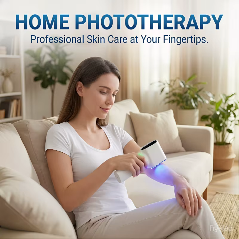 Lampe à main pour le vitiligo, utilisation domestique, lampe UVB 308 nm pour la photothérapie du vitiligo, thérapie par la lumière pour les taches de psoriasis, l'eczéma et les maladies cutanées