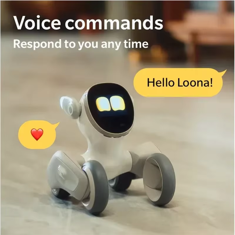 Robot vocal intelligent Loona Dogs GPT Assistant, animaux de compagnie électroniques IA, recharge automatique, multifonctionnel, robot intelligent