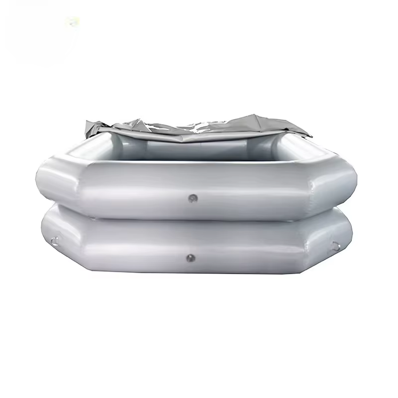 Piscine gonflable double étage grise