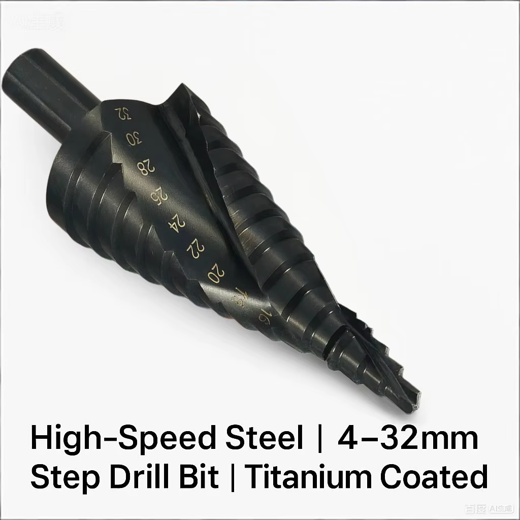 HSS Cobalt étape foret 4-32mm spirale cône Bit Triangle tige métal bois forage alésoir haute vitesse acier bricolage outil