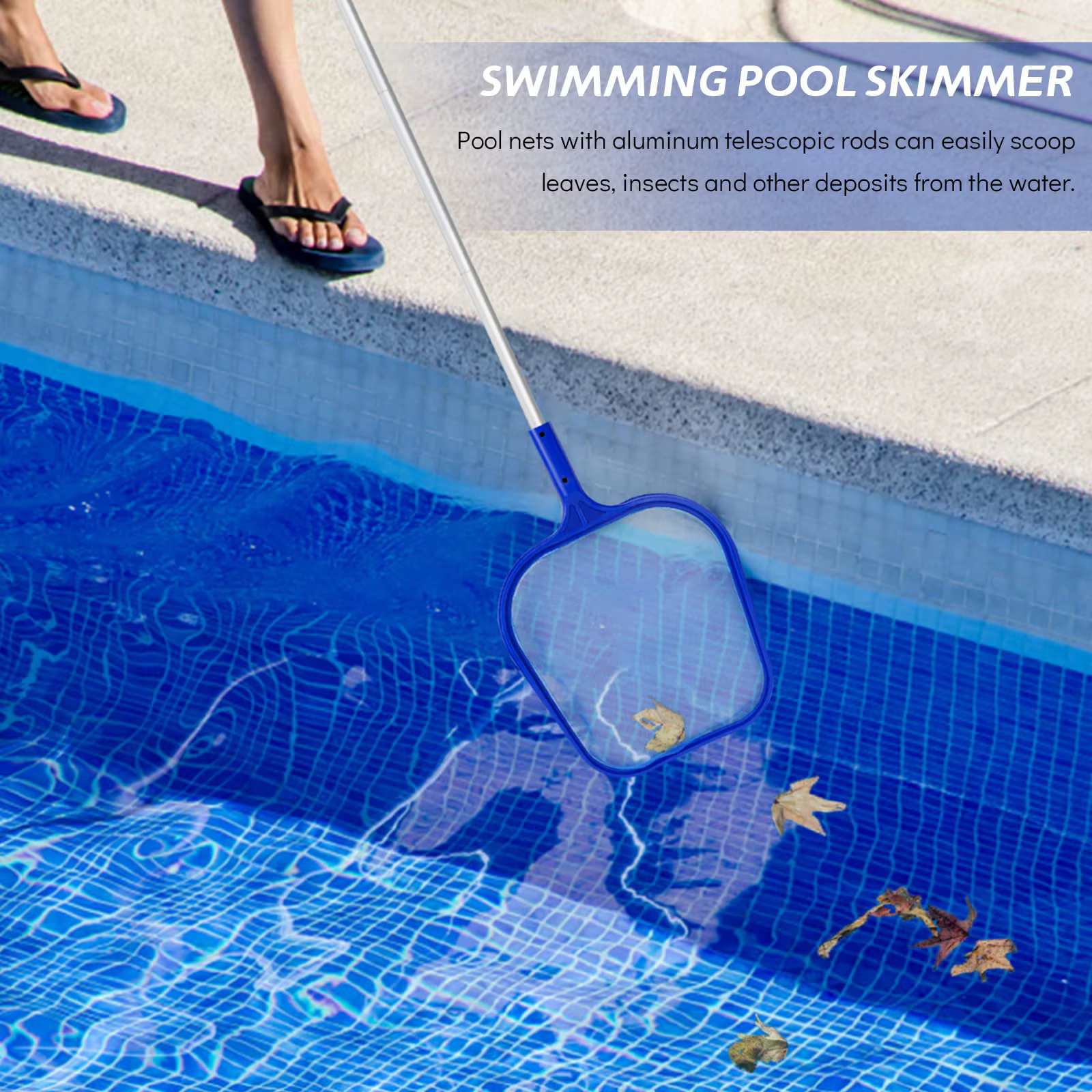 Épuisette à feuilles pour piscine