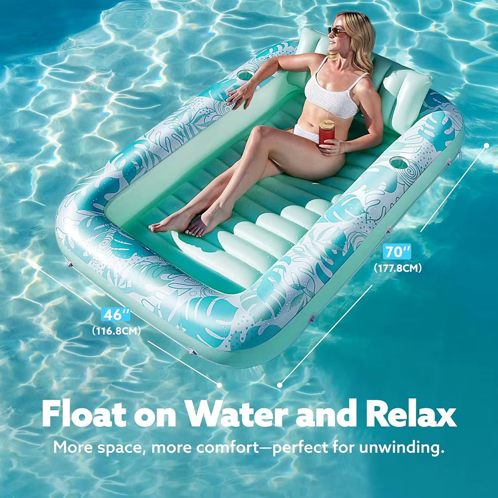 Lit flottant gonflable épais en PVC