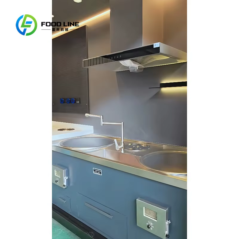 Cuisine extérieure modulaire portable moderne personnalisée avec évier pour terrasse, idéale pour les loisirs en cour et la restauration en plein air