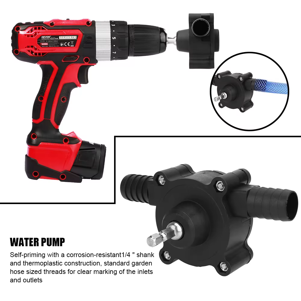 Pompe de forage électrique, outil d'extérieur de jardin domestique, pompe à eau fluide à huile Diesel, Mini pompes de transfert de liquide auto-amorçantes portables