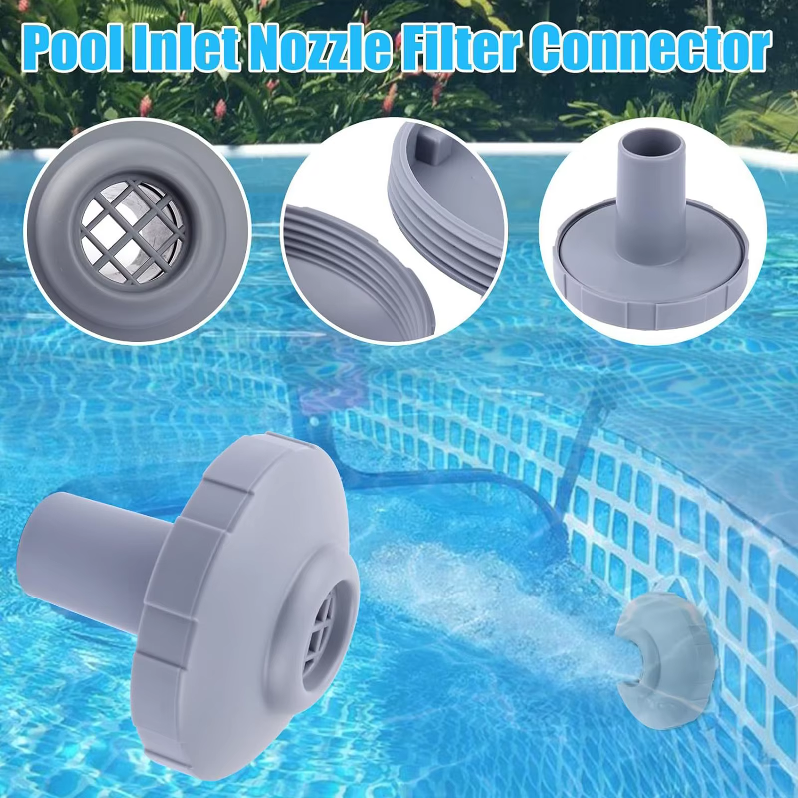 Kit de remplacement de raccords de filtres d'entrée pour piscine Intex 11070/12364