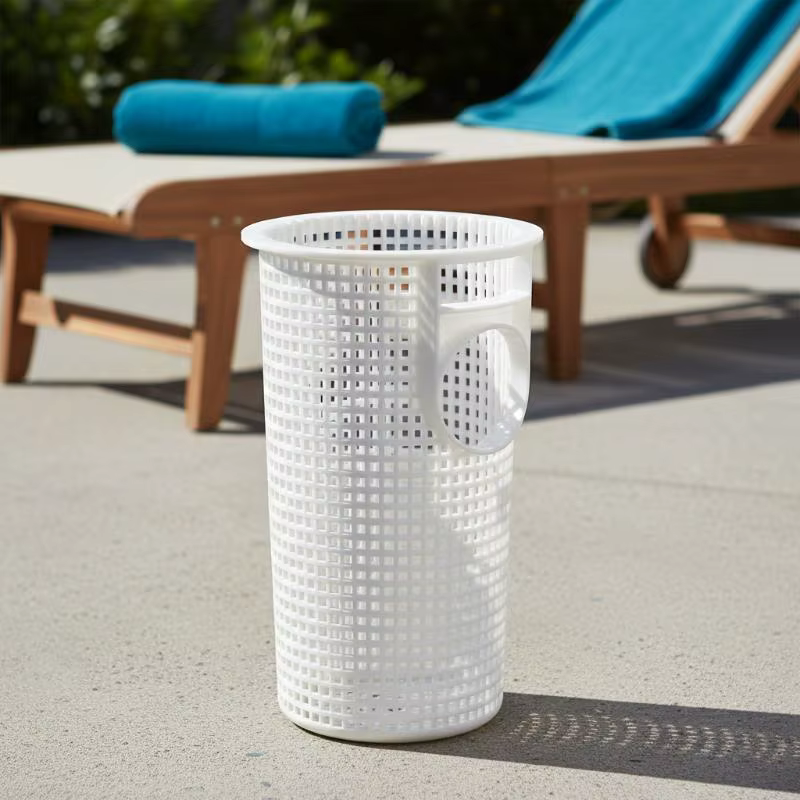 Panier filtrant pour pompe de piscine ABS blanc 14 cm x 24