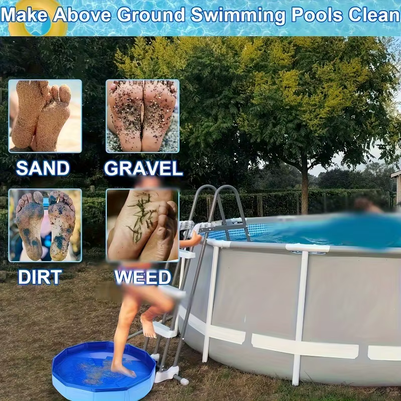 Bassin de spa pliable pour les pieds à placer au bord de la piscine | Baignoire portable en PVC pour l'entrée