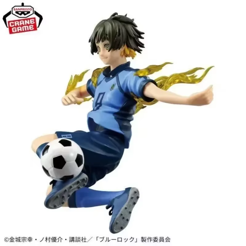 Original Bandai bleu serrure Bachira Meguru Isagi Yoichi Anime figurines Collection ornements Figure jouets cadeau d'anniversaire 16 cm
