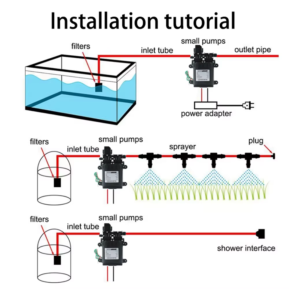Pompe à eau automatique 12V DC