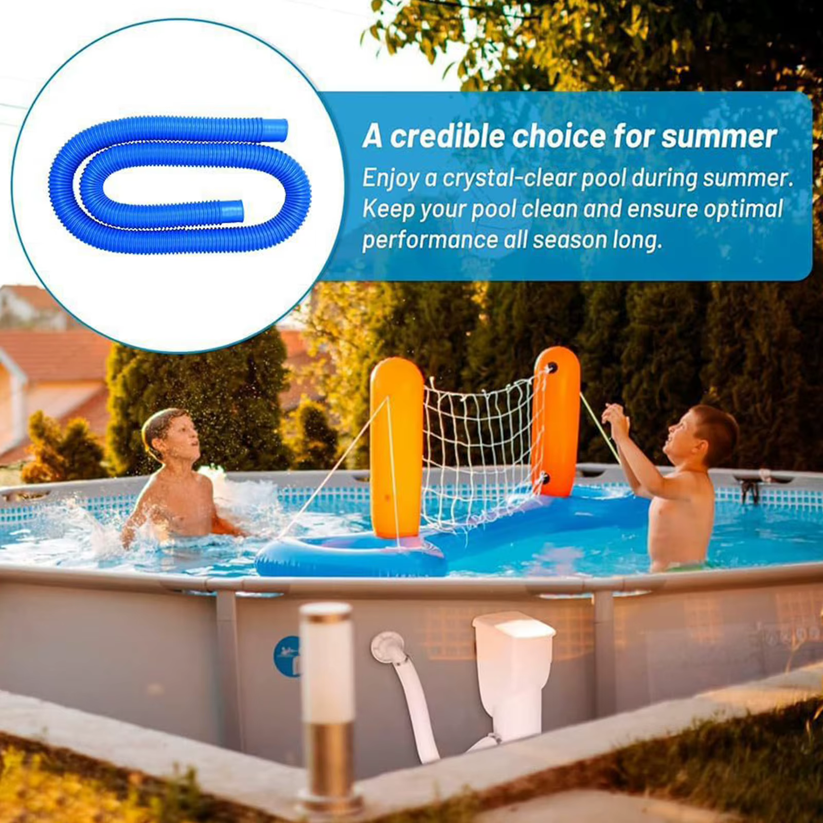 Tuyau de remplacement pour pompe de piscine de 1.5m