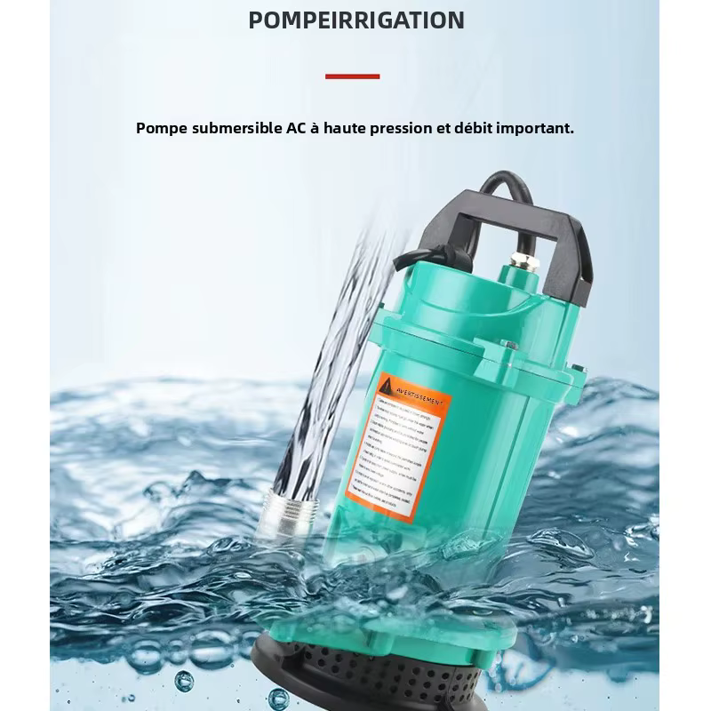Pompe à eau Submersible électrique haute puissance, pompe à eaux usées, pompe de Drainage électrique Portable pour jardin, étang, piscine et Irrigation