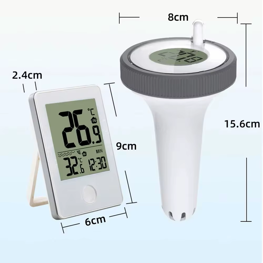 Compteur de température flottant thermomètre numérique de piscine Aquarium salles de bains