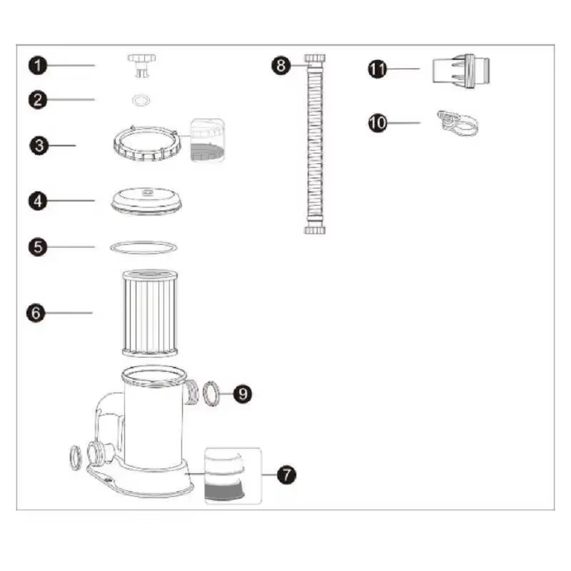 Joint torique de haute qualité pour Bestway 530/800/1000/1500 Gal