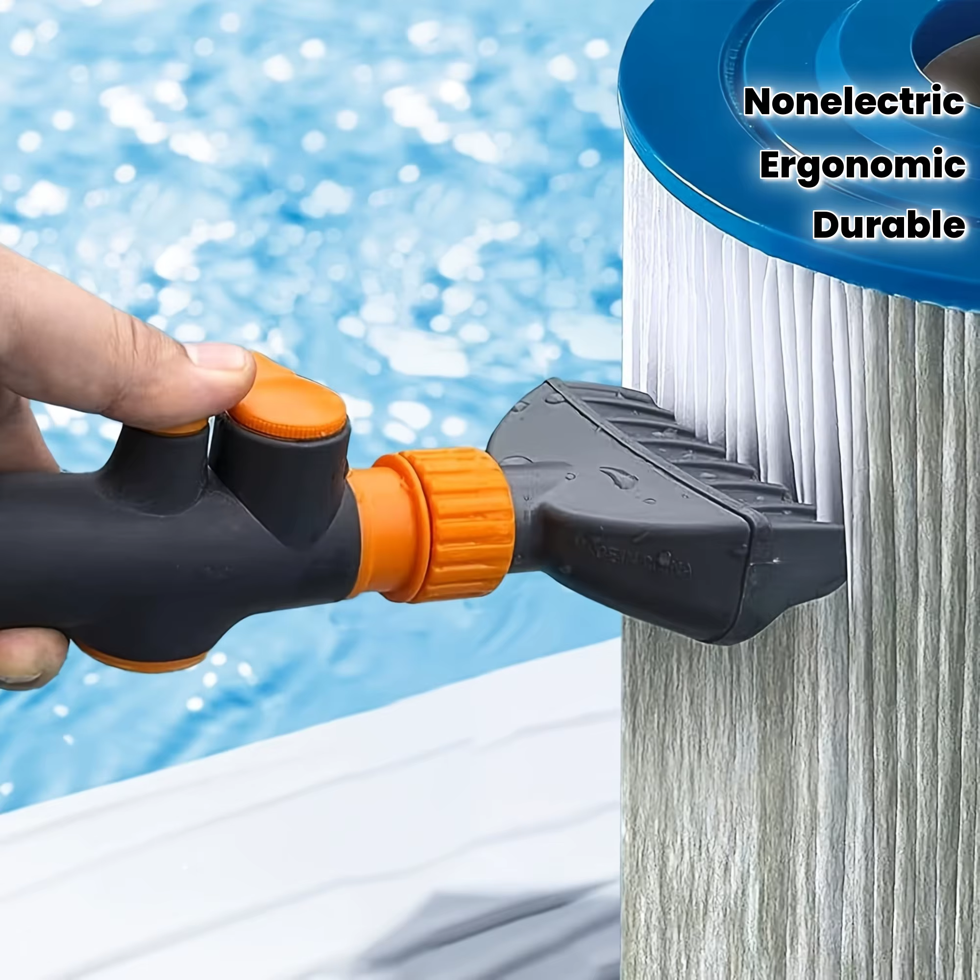 Nettoyeur de cartouche de filtre de piscine non électrique