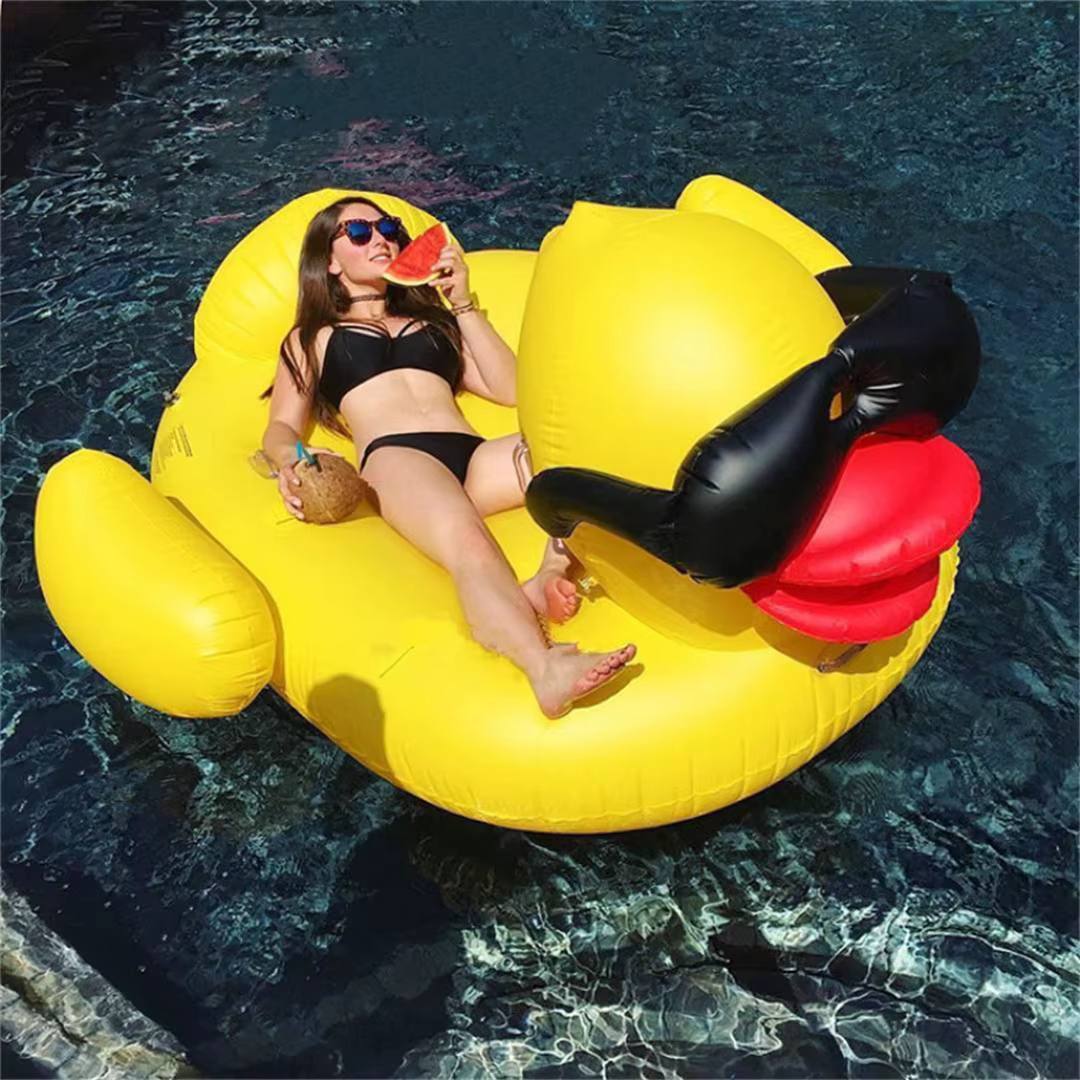 Tapis flottant gonflable en PVC pliable pour piscine