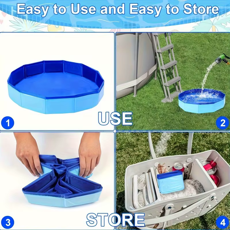 Bassin de spa pliable pour les pieds à placer au bord de la piscine | Baignoire portable en PVC pour l'entrée