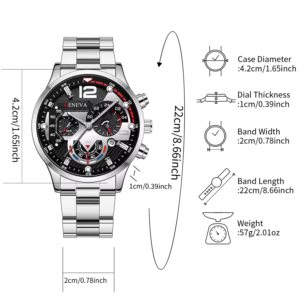 2 pièces hommes montres d'affaires mode bande en acier mâle analogique Quartz montre Bracelet ensemble Relogio Masculino Reloj Hombre (sans boîte)