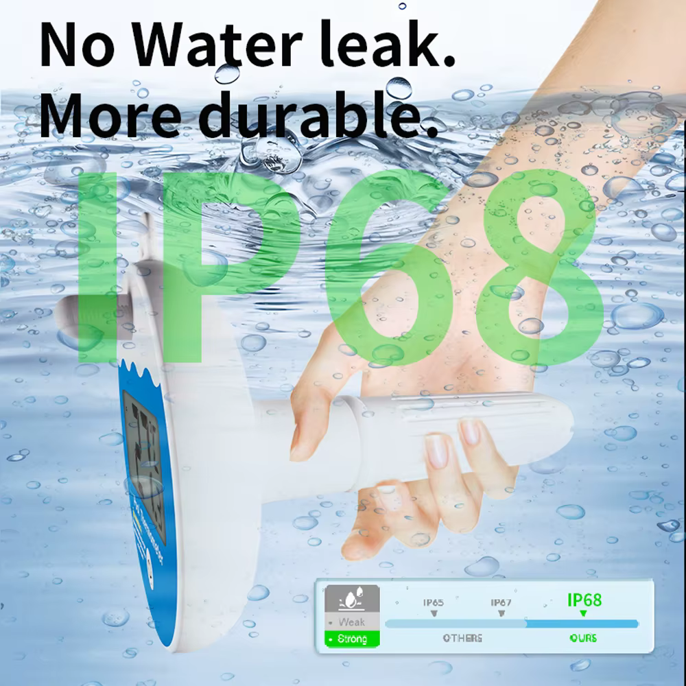 Thermomètre de piscine 2 en 1