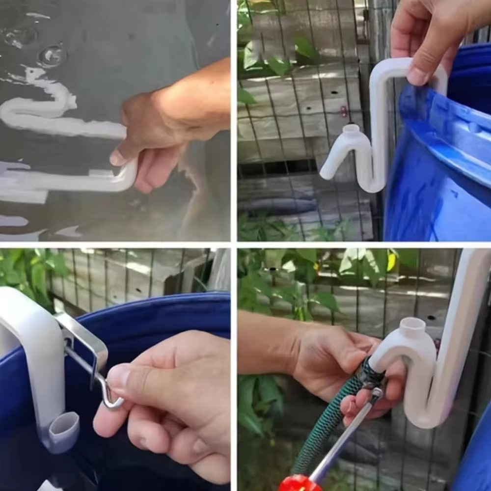 Tuyau de siphon auto-amorçant pour drainage et remplissage automatiques