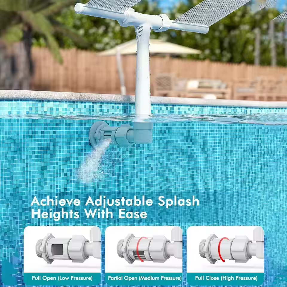 Fontaine à eau double jet pour piscine