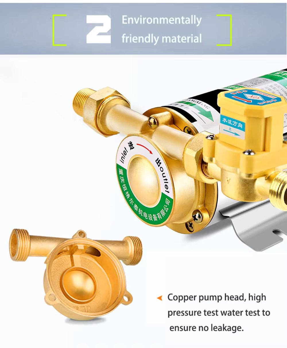 Pompe de surpression 220V silencieuse pour conduite d'eau du robinet/chauffe-eau avec interrupteur de débit automatique