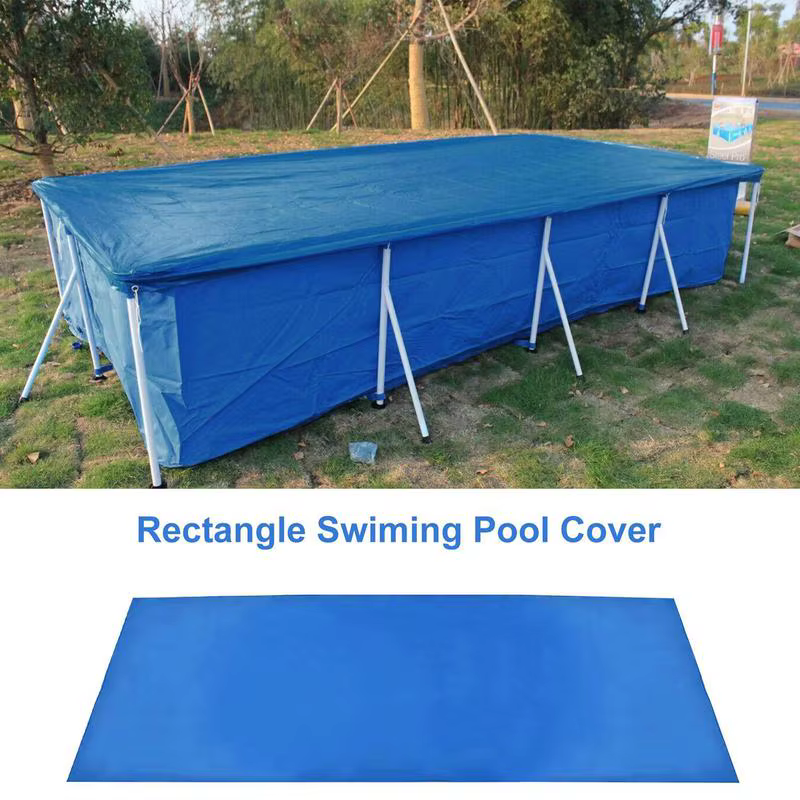 Couverture de piscine rectangulaire