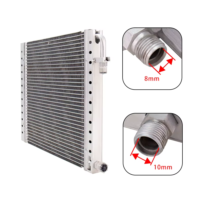 Condenseur de radiateur universel en aluminium pour climatisation, 14x18x26mm, haute dissipation thermique, pour voiture, camion, hot rod