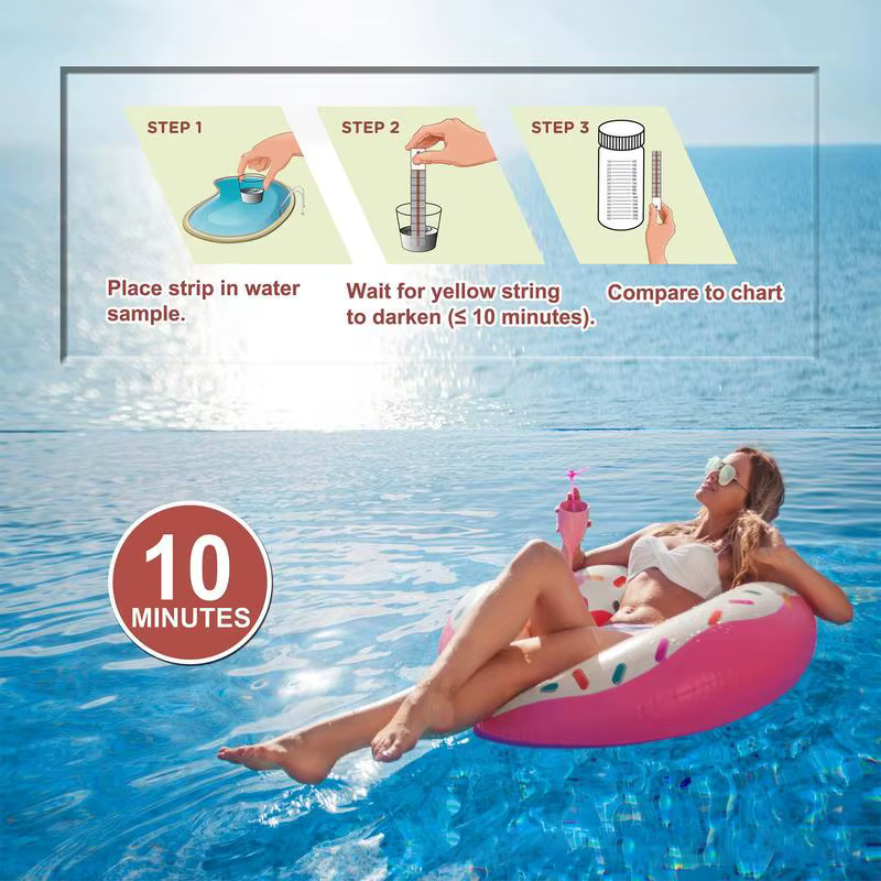 Bandelettes de Test de sel de piscine