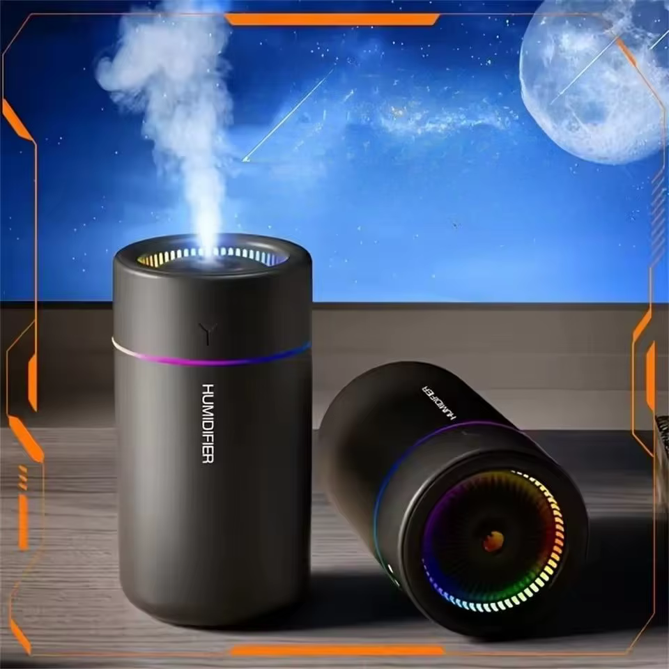 Humidificateur d'air de 280ML, grand Volume de brouillard, lumière d'ambiance colorée, diffuseur d'arôme silencieux, huiles essentielles d'aromathérapie pour maison et voiture