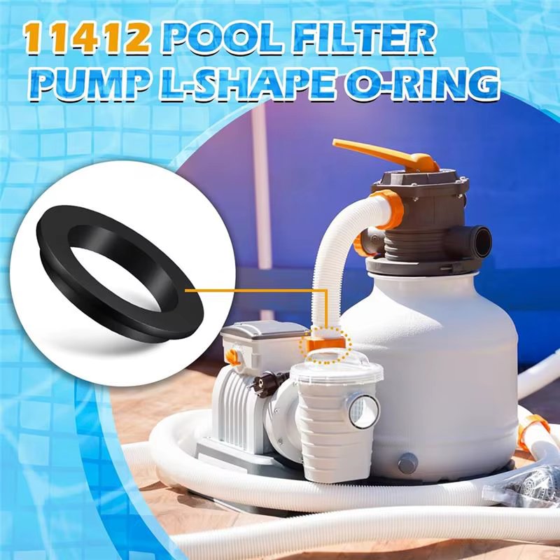 12 Pcs 11412 Joint torique en forme de L pour piscine