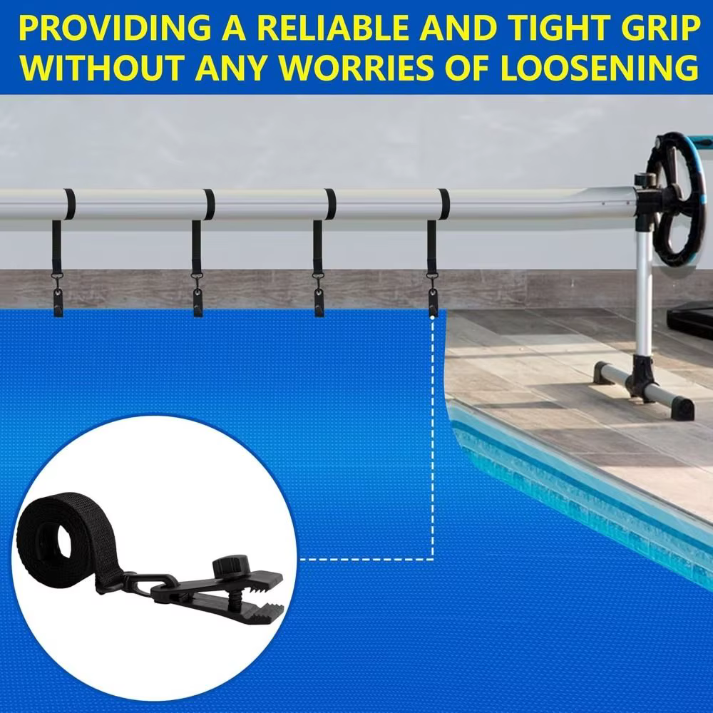 Kit de fixation de bobine de couverture solaire de piscine robuste