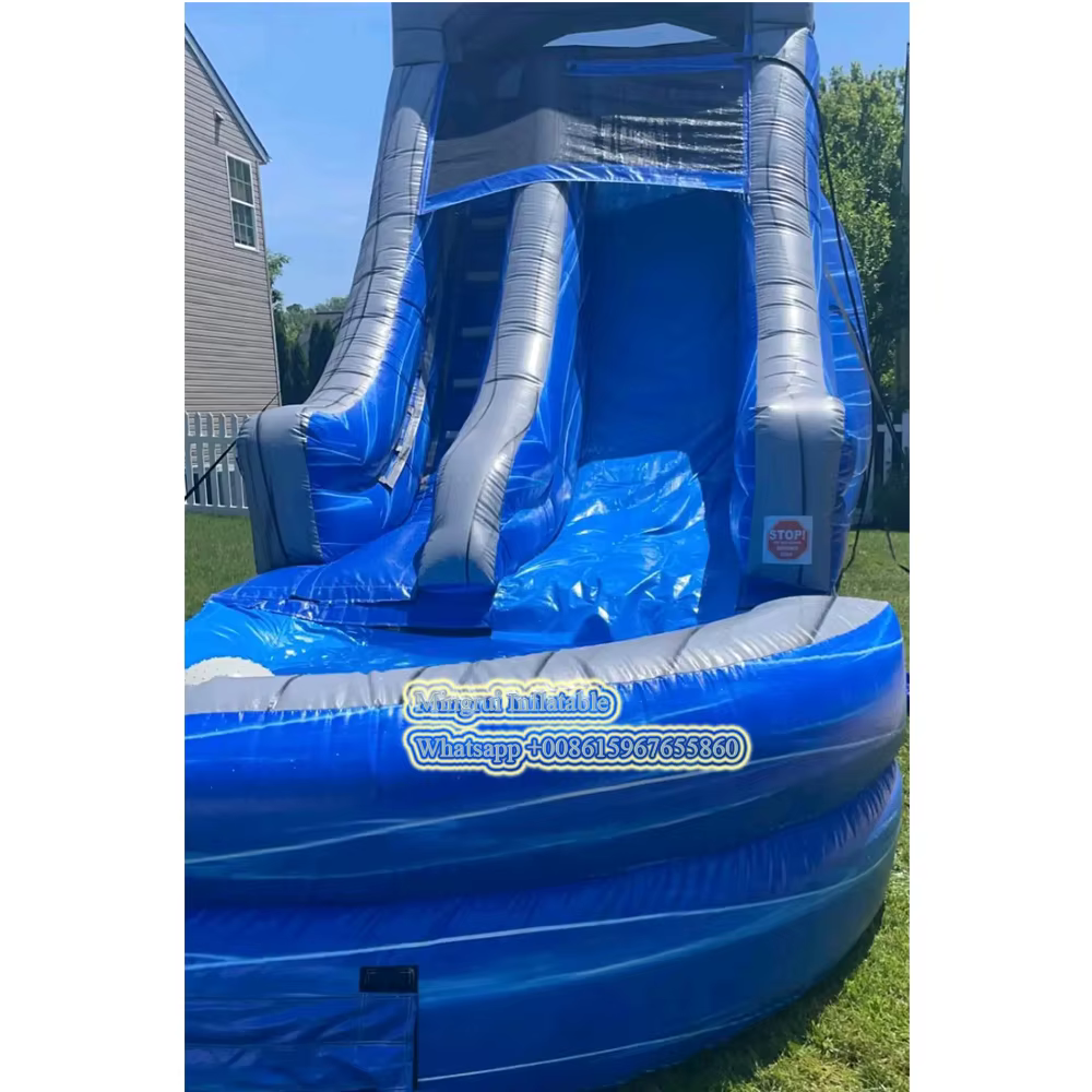 Toboggan gonflable de piscine de glissière d'eau