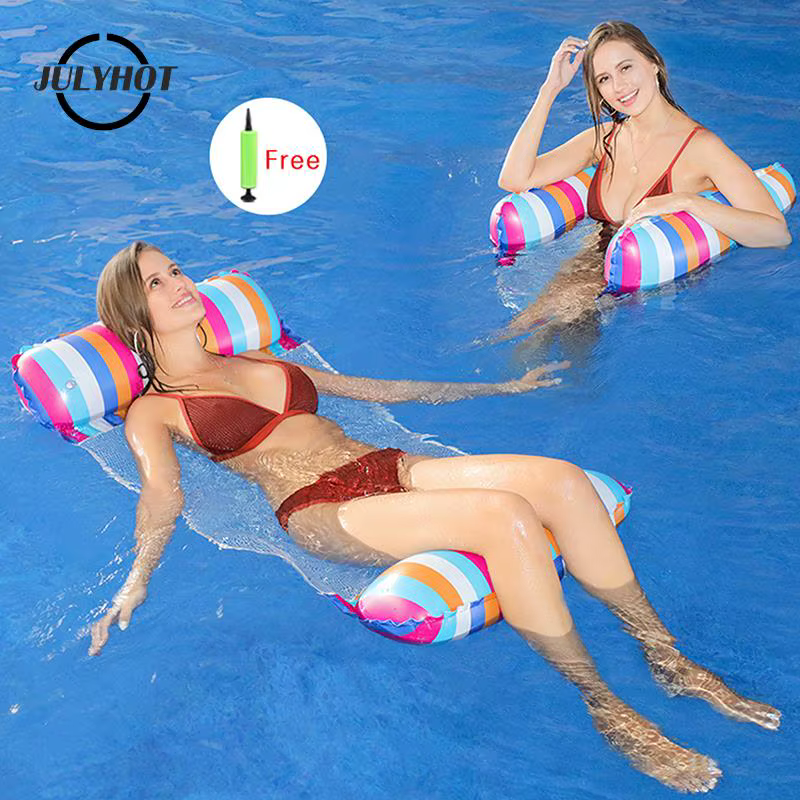 Chaise flottante pliable en polymère pour piscine