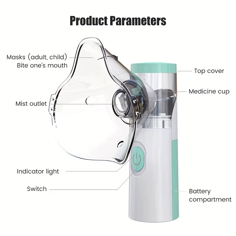 Nébuliseur médical à maille silencieuse, Mini humidificateur, inhalateur d'asthme, atomiseur Portable pour adultes et enfants, respiration pour bébé, soins de santé à domicile
