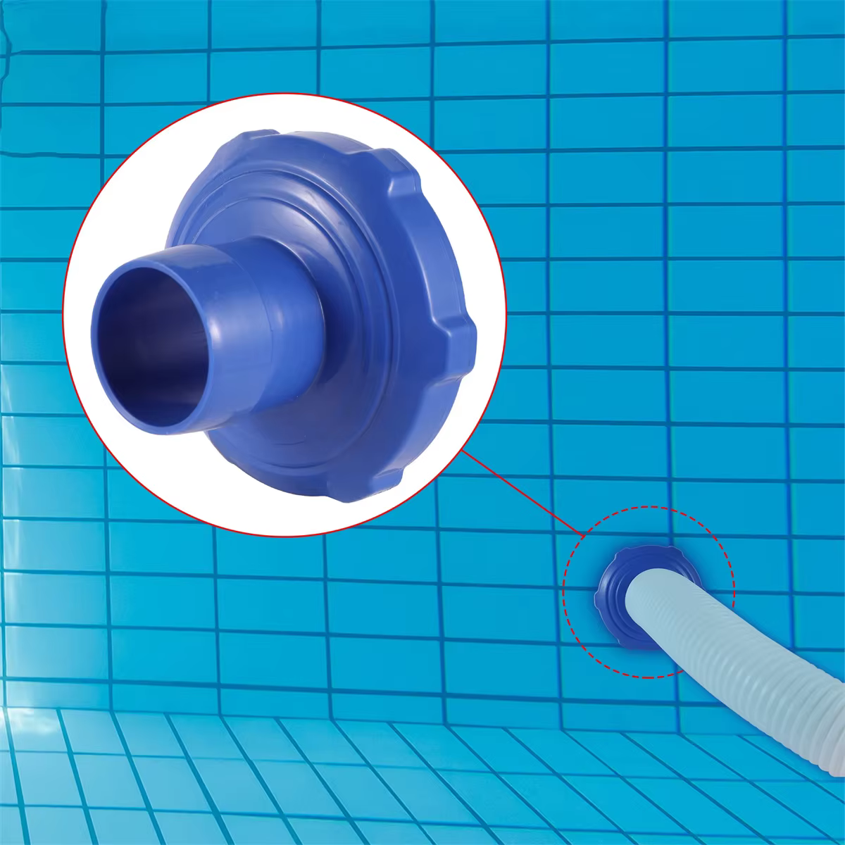 Adaptateur de piscine, connecteur d'étang de natation