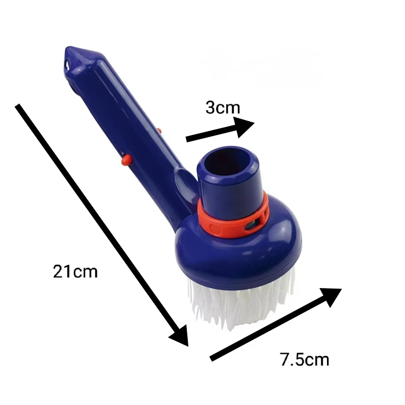Brosse d'aspiration pour piscine avec poils en nylon pour le nettoyage des sols et des surfaces