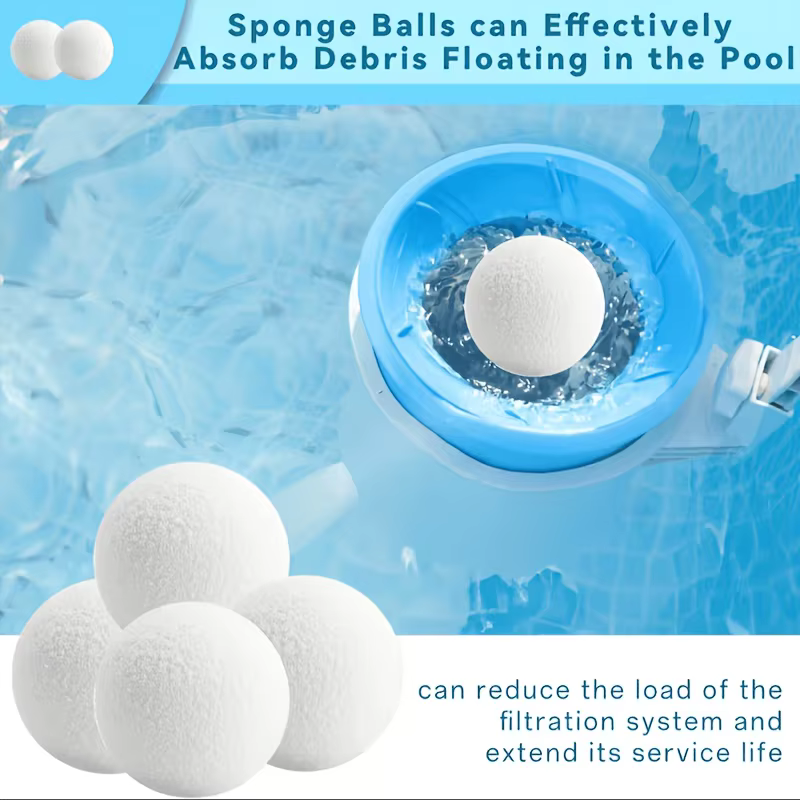 8 boules de nettoyage pour piscine