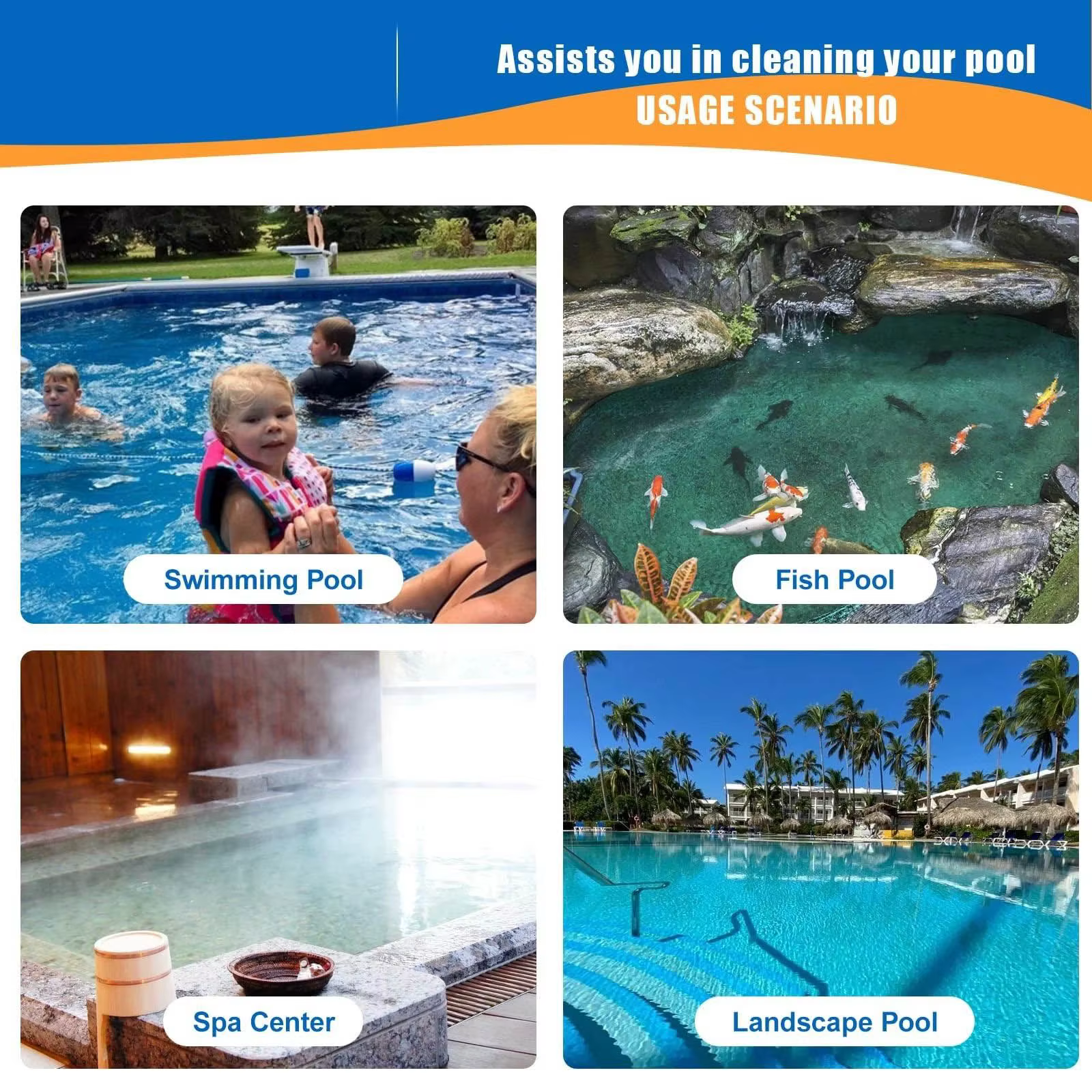 Kit de remplacement de tuyau de verrouillage de nettoyeur de piscine 40 pouces