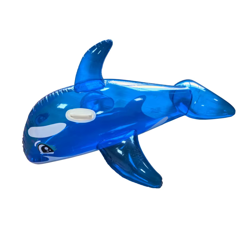 Bouée gonflable orca géante pour adulte avec poignées